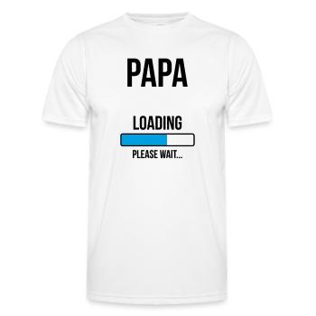 Futur Papa - à personnaliser - T-shirt sport Homme - blanc - Devant - AI Model Male 178 dark (178cm)