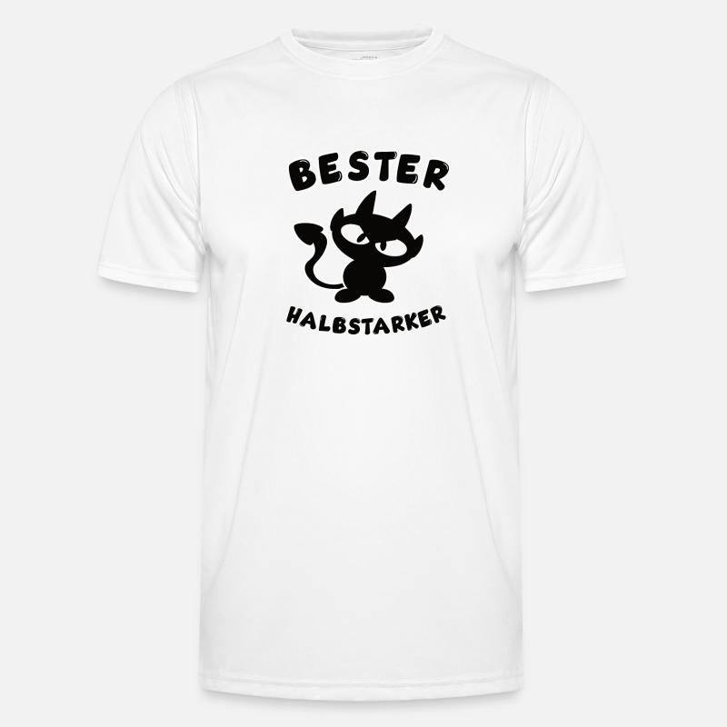 cooles bester Halbstarker Design - Männer Funktions-T-Shirt - Weiß