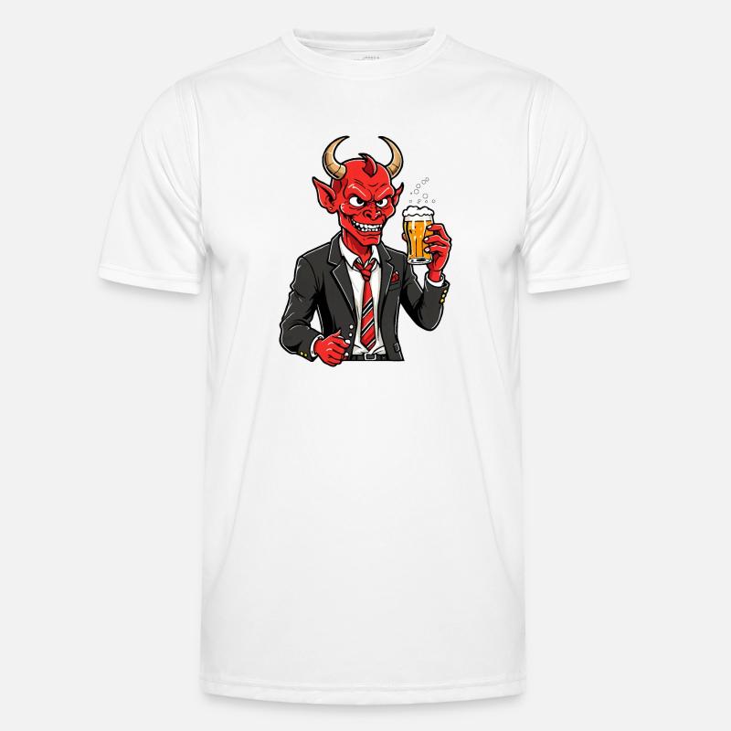 Red Devil - Men's Functional T-Shirt - white