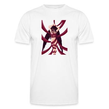 Bondage BDSM Corde Fille Femme Ropebunny Angel Noir - T-shirt sport Homme - blanc - Devant - AI Model Male 178 dark (178cm)