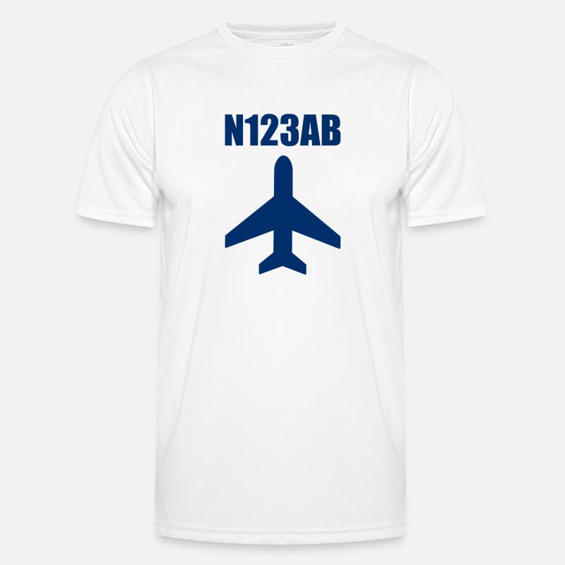 Custom Aviation - Flugzeug - Luffahrt - Pilot Männer Funktions-T-Shirt