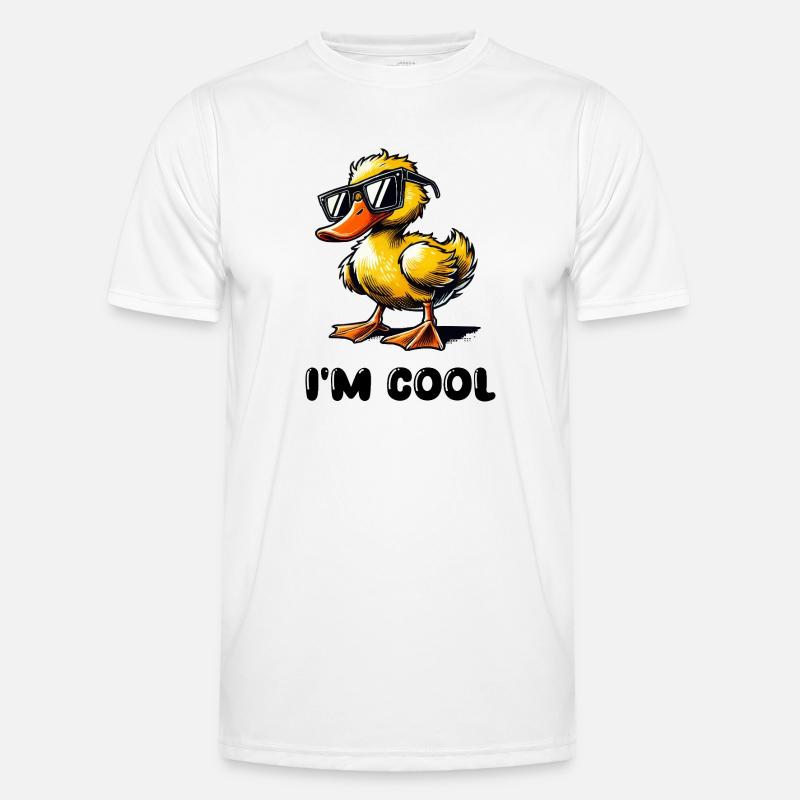 Duck Comic Cool - Men's Functional T-Shirt - white
