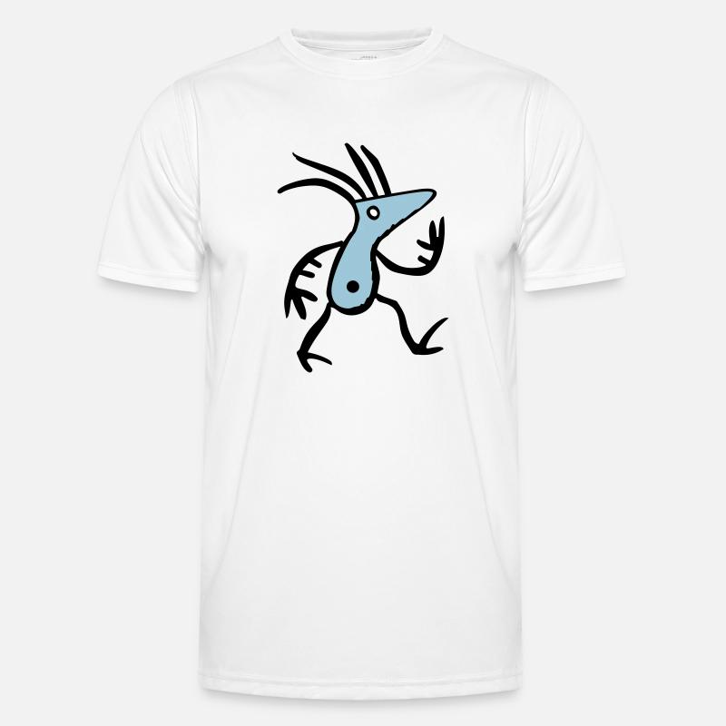 Abstract Blue Creature Men's Functional T-Shirt