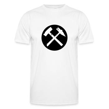 Eisen Schlägel, Ruhrpott, Ruhrgebiet - T-shirt sport Homme - blanc - Devant - AI Model Male 178 dark (178cm)
