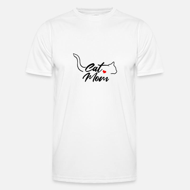 Die Katzenmutter Miezekatze Katze Männer Funktions-T-Shirt
