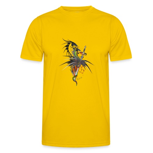 Dragon Sword - Drachenkampf - Männer Funktions-T-Shirt