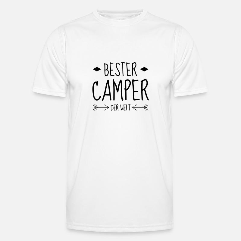 Campingplatz / Camper / Camping / Camp Männer Funktions-T-Shirt