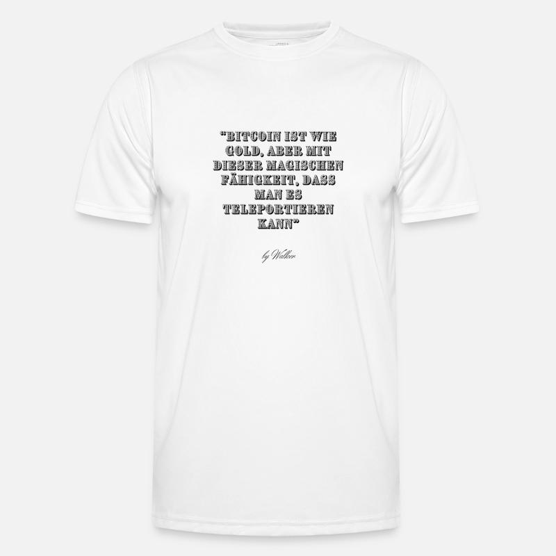 Bitcoin Männer Funktions-T-Shirt