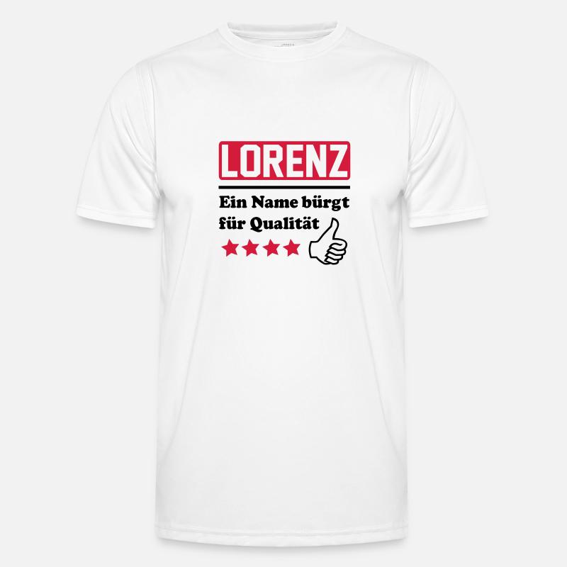 lorenz - Männer Funktions-T-Shirt - Weiß