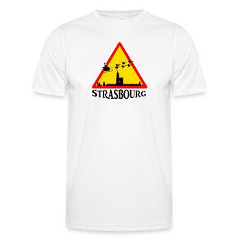 Straßburg Elsass Noël - Männer Funktions-T-Shirt - Weiß - Vorne - AI Model Male 178 dark (178cm)