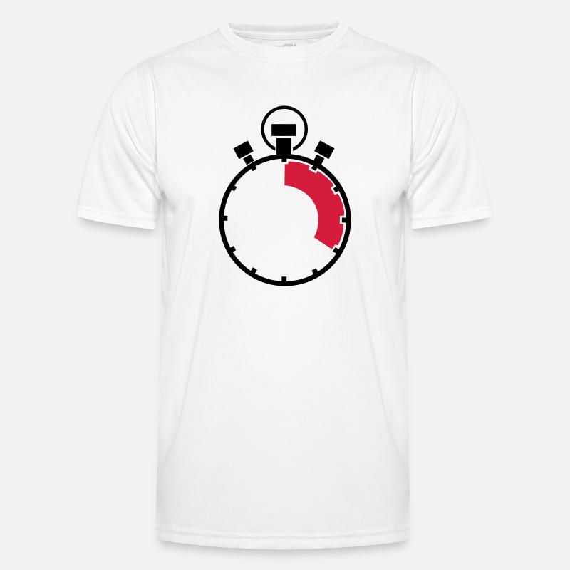 stopuhr_02 Männer Funktions-T-Shirt