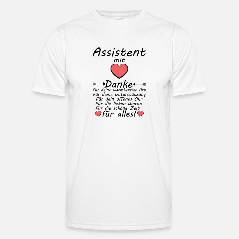 Assistent Danke zum Abschied Abschiedsgeschenk Männer Funktions-T-Shirt
