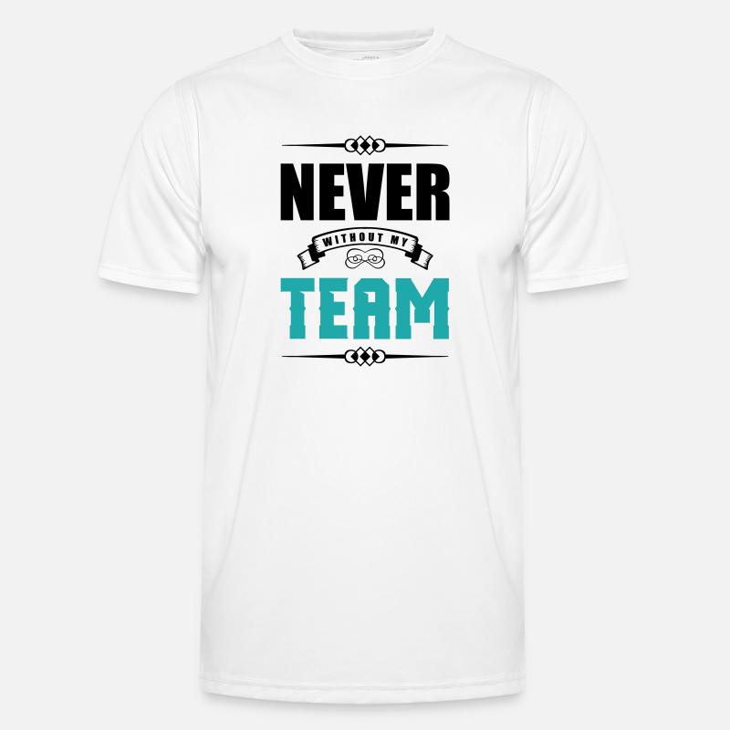 never without my team 2 - Men's Functional T-Shirt - white