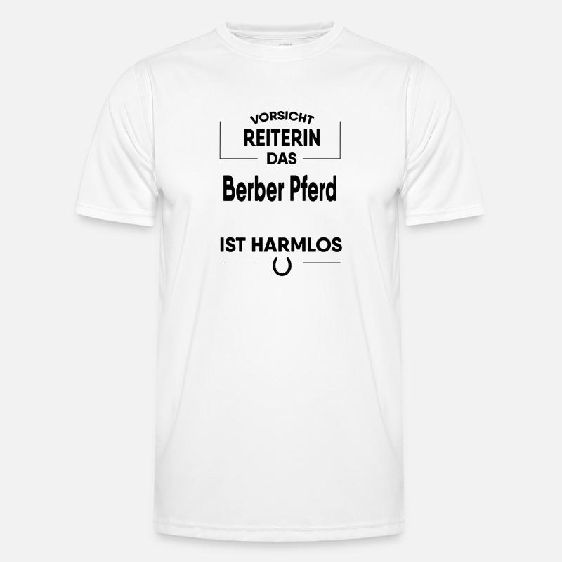 Berber Pferd Geschenk Männer Funktions-T-Shirt