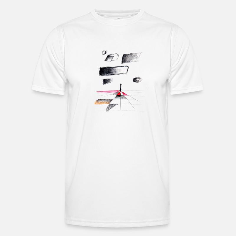 sketchbookpage for white - Männer Funktions-T-Shirt - Weiß