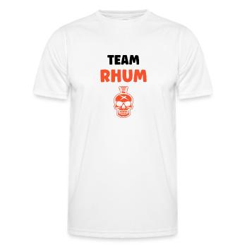 Rhum - T-shirt sport Homme - blanc - Devant - AI Model Male 178 dark (178cm)