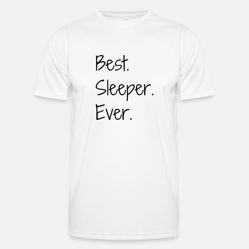 Schlaf / Schläfer / Müdigkeit / Rest - Männer Funktions-T-Shirt - Weiß