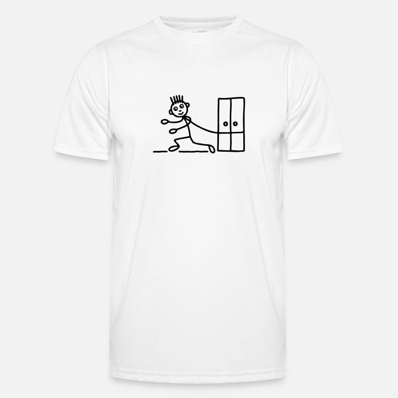 Möbelpacker - Umzugsfirma - Männer Funktions-T-Shirt - Weiß