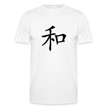 Peace - T-shirt sport Homme - blanc - Devant - AI Model Male 178 dark (178cm)