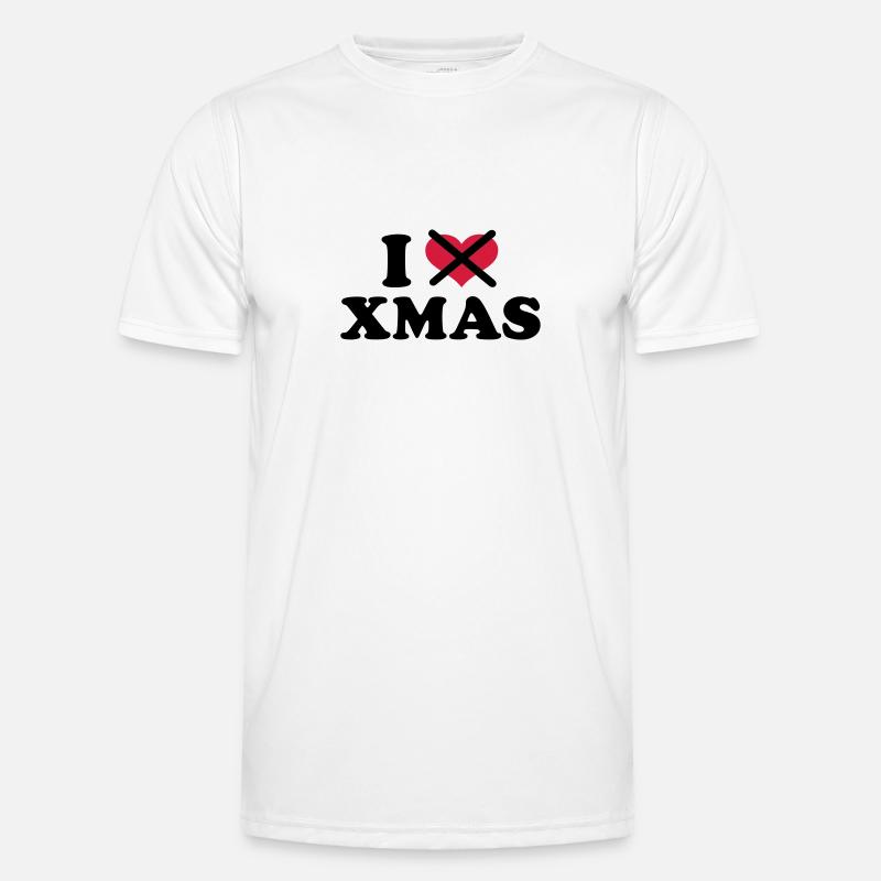I hate xmas christmas T-shirt sport Homme