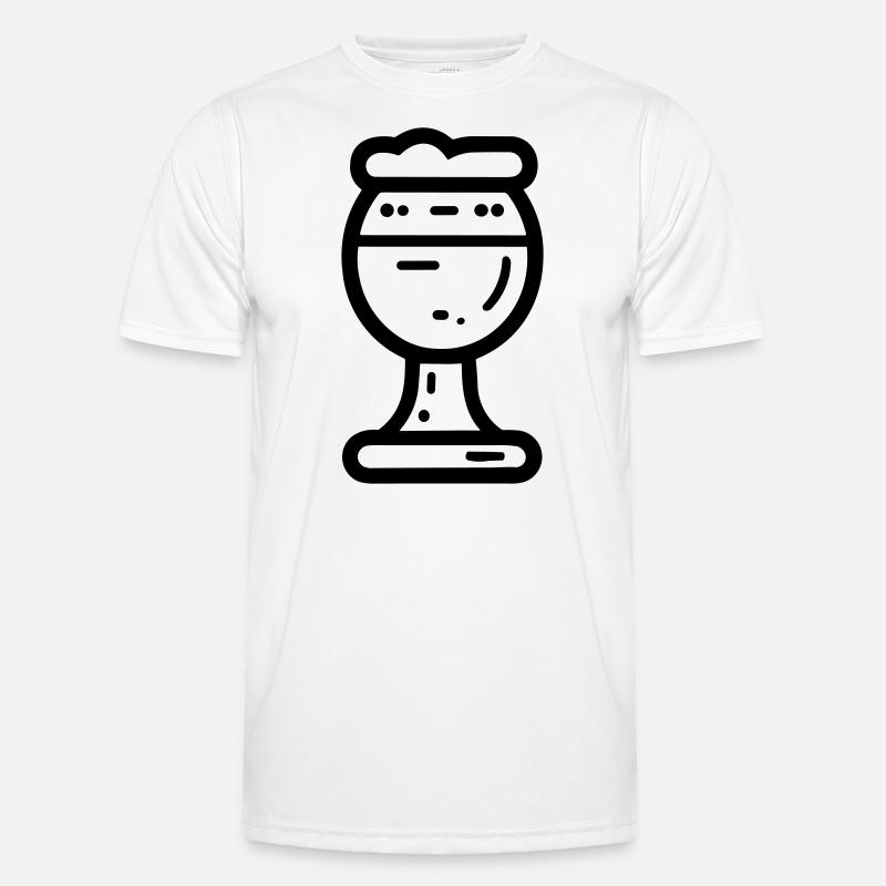 Bier - Männer Funktions-T-Shirt - Weiß