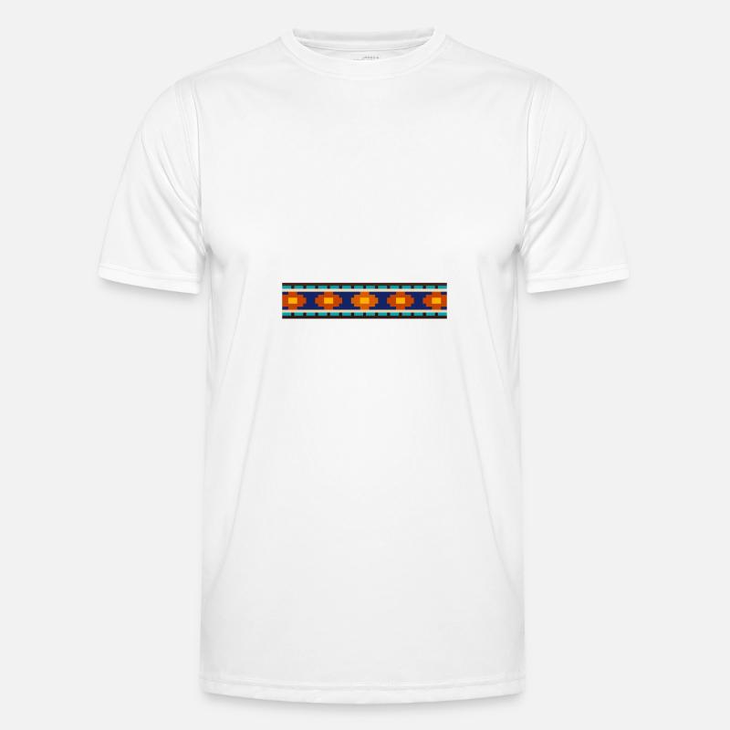 Ethno Indianer Muster Männer Funktions-T-Shirt