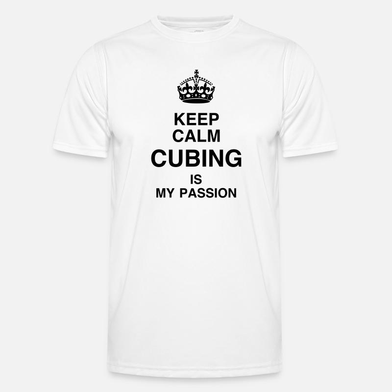 Cubing / Cube / Cuber / Speedcubing / Geek - Men's Functional T-Shirt - white