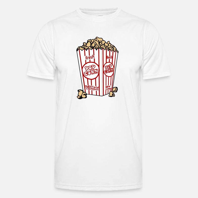 Popcorn cup - Men's Functional T-Shirt - white