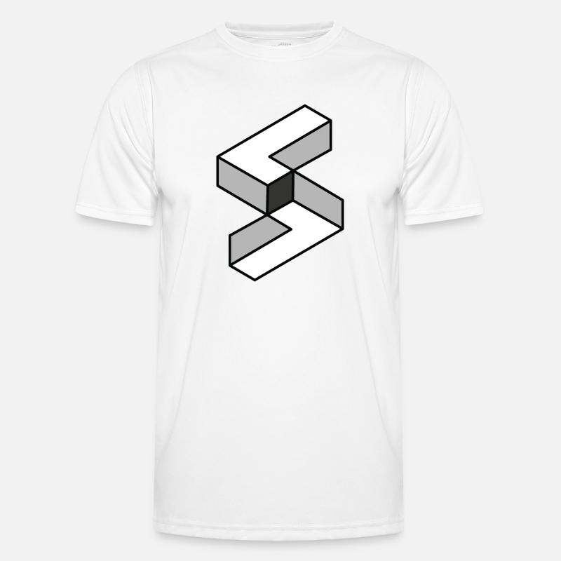 S Illusion Männer Funktions-T-Shirt
