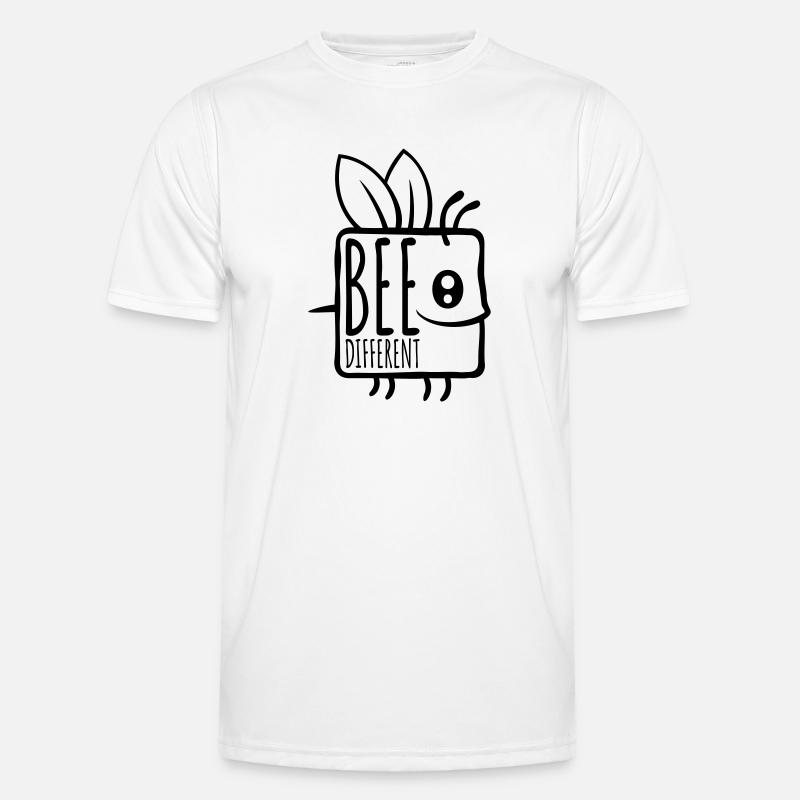 bee different Spruch Zitat Männer Funktions-T-Shirt