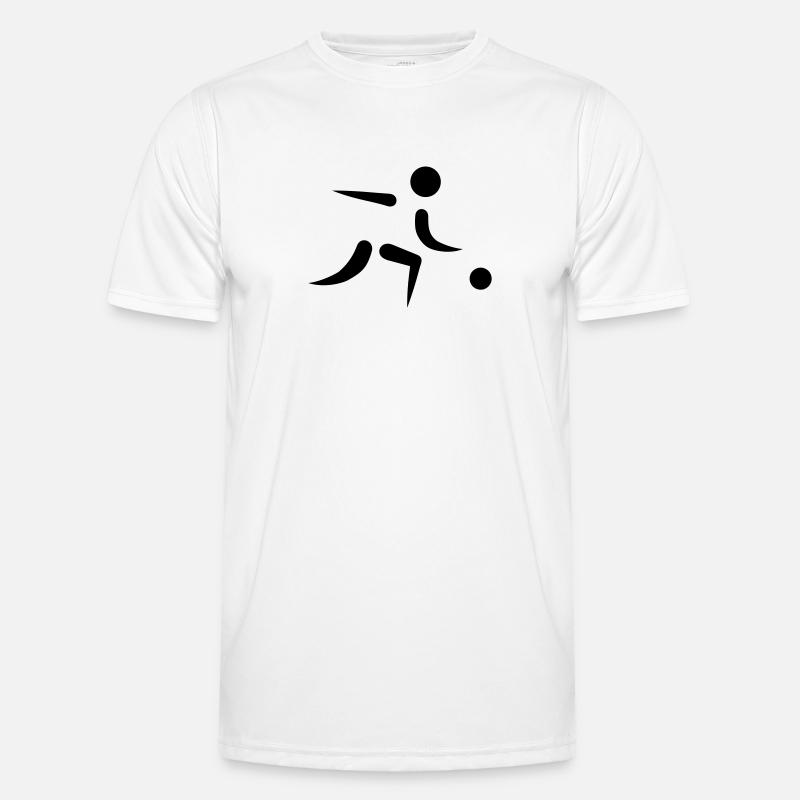 Bowling - Männer Funktions-T-Shirt - Weiß