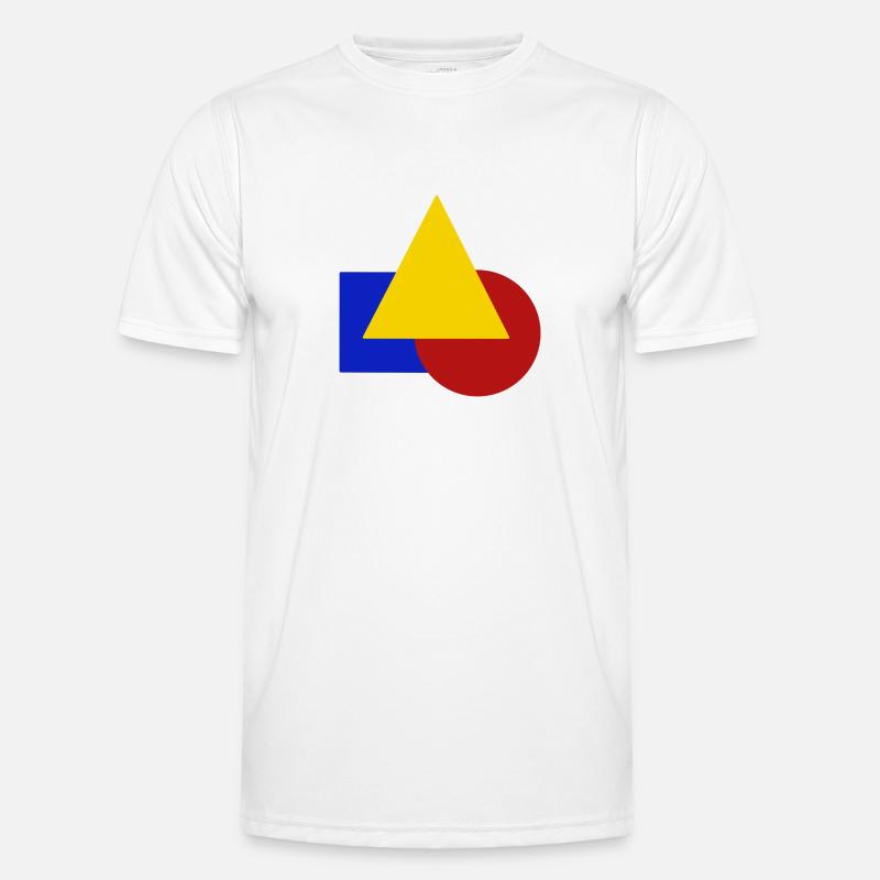 Geometrisch Männer Funktions-T-Shirt