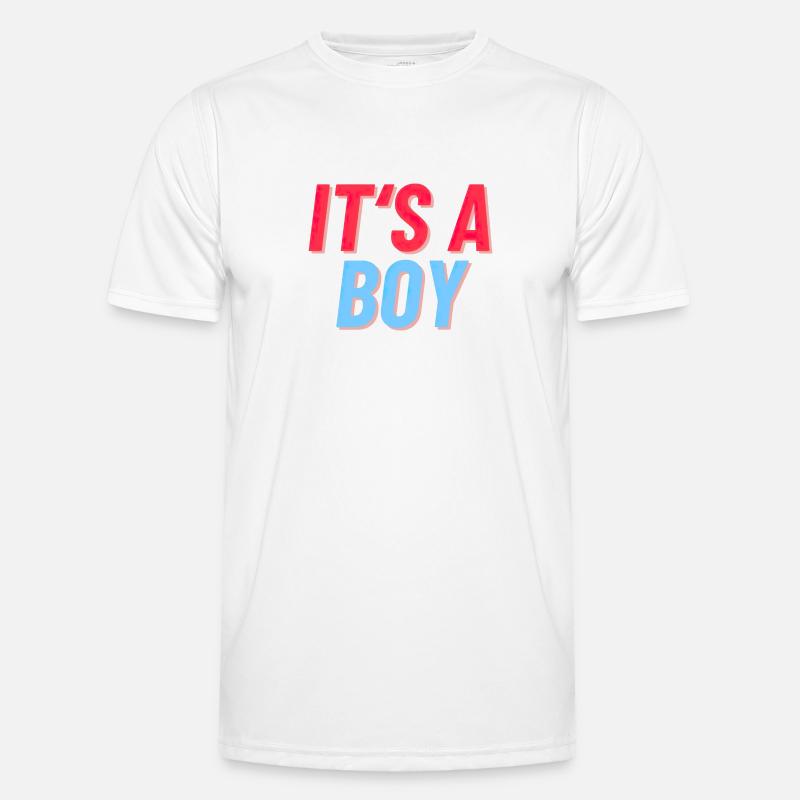 It s a Boy - Es ist ein Junger - Geburt Reveal Männer Funktions-T-Shirt