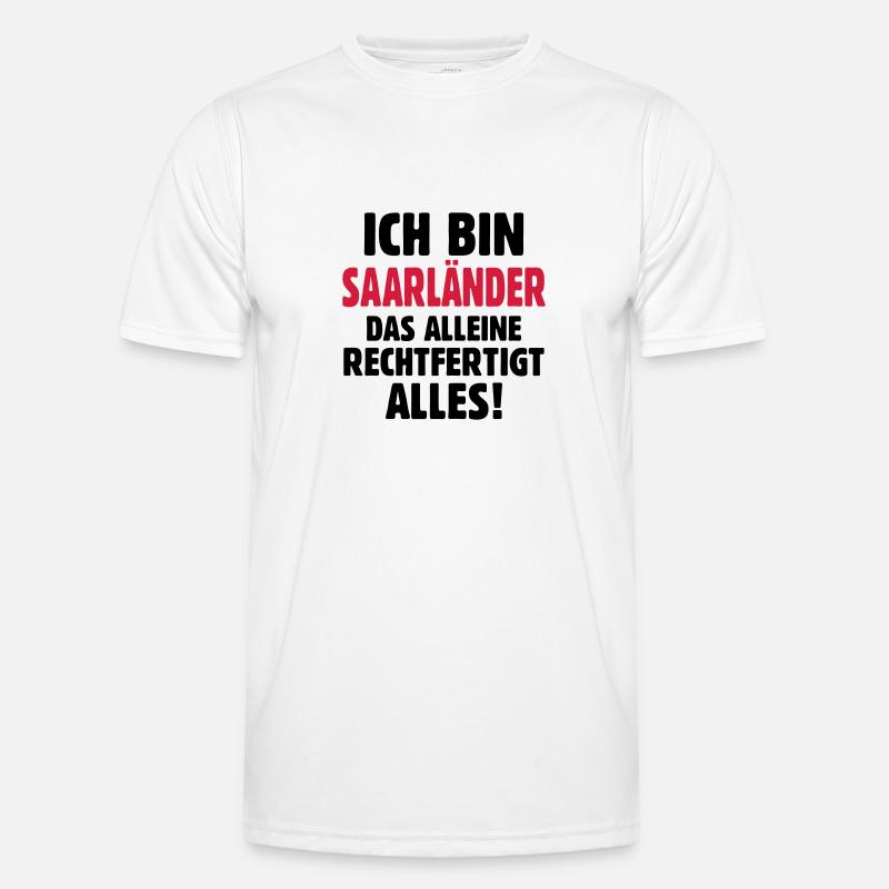 Saarländer Saar Statement Geschenk T-Shirt Männer Funktions-T-Shirt