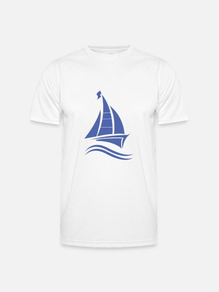 Sailing Sailboat Sailing License - Men's Functional T-Shirt - white