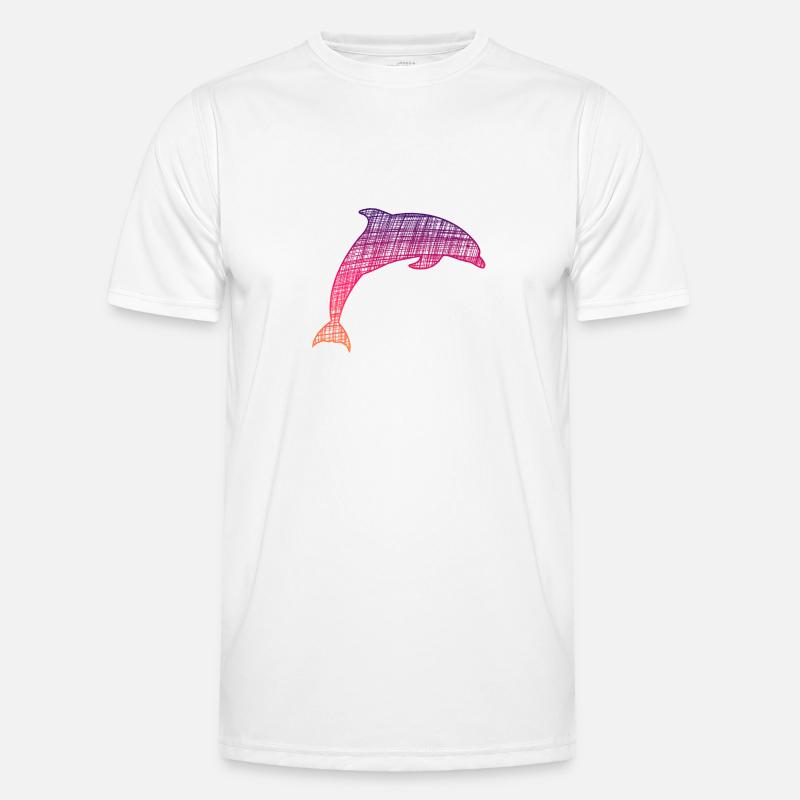 Delfi, Dolphin Männer Funktions-T-Shirt