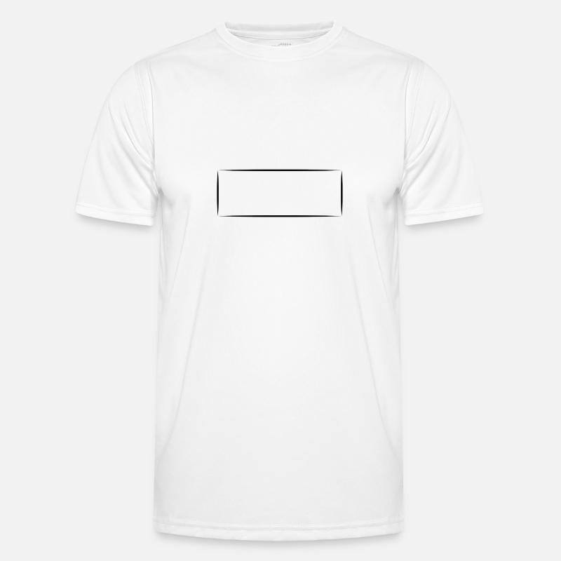 Shape Rectangle Square - Men's Functional T-Shirt - white