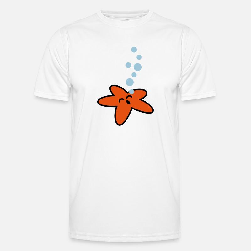seestern_3c Männer Funktions-T-Shirt