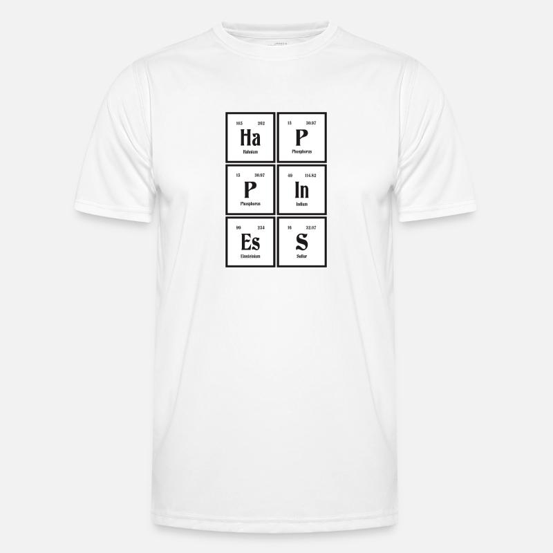 Glück | Periodensystem der Elemente Männer Funktions-T-Shirt