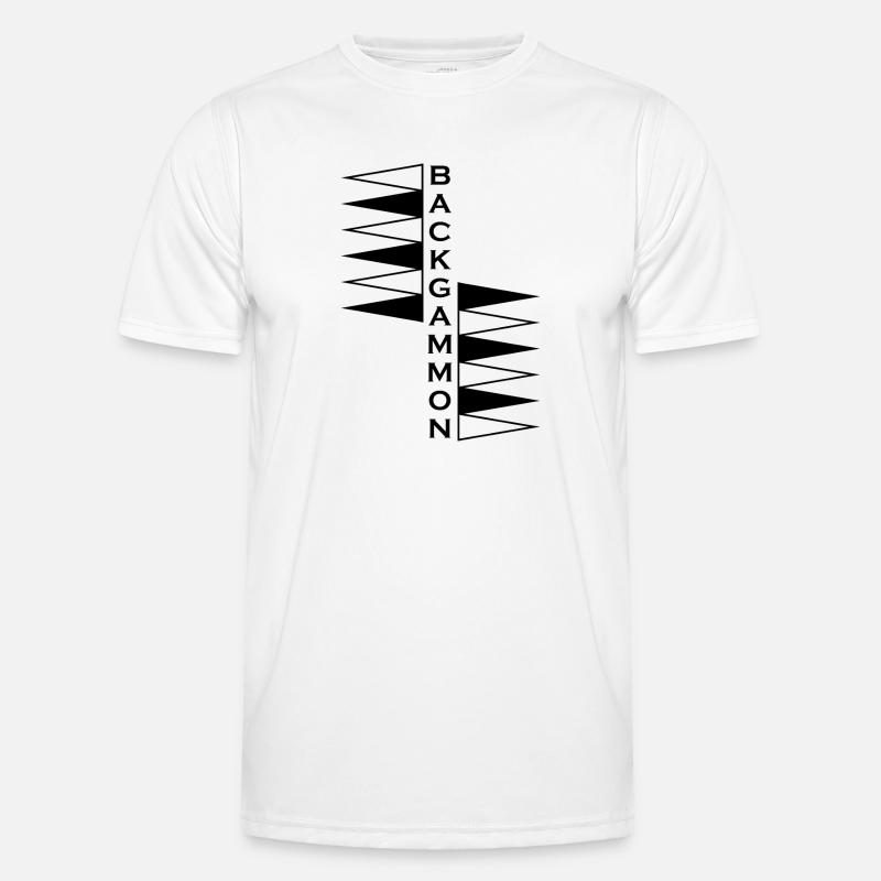 Boardgame Chess Backgammon Game Night - Men's Functional T-Shirt - white