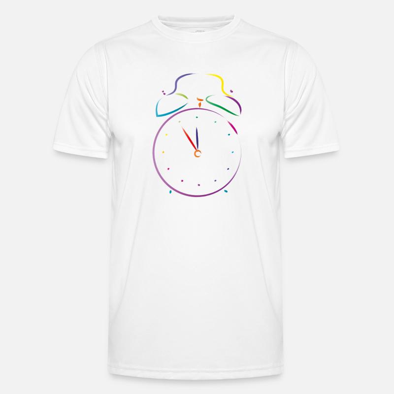 wecker uhr Männer Funktions-T-Shirt