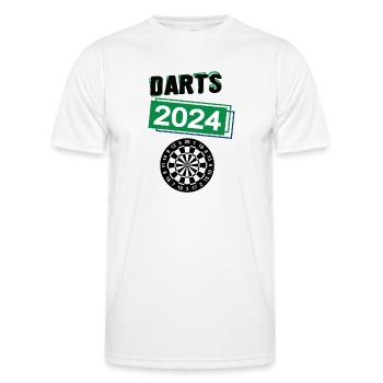 Dart Spieler Darts Team Turnier Mannschaft in 2024 - Männer Funktions-T-Shirt - Weiß - Vorne - AI Model Male 178 dark (178cm)
