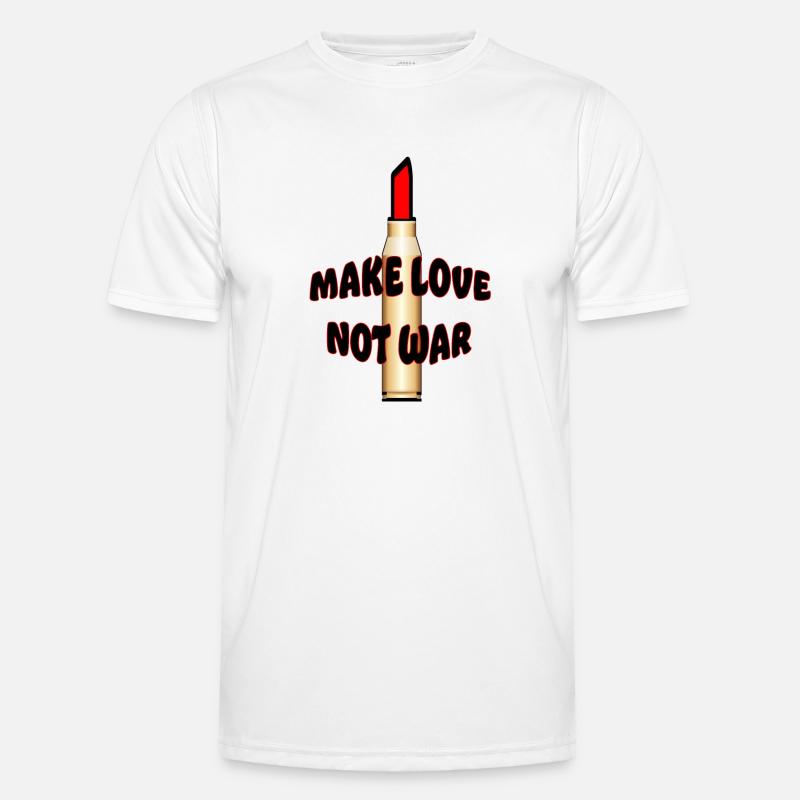 Make love not war Men's Functional T-Shirt