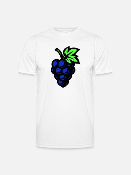 Grapes Symbol Grapes - Men's Functional T-Shirt - white