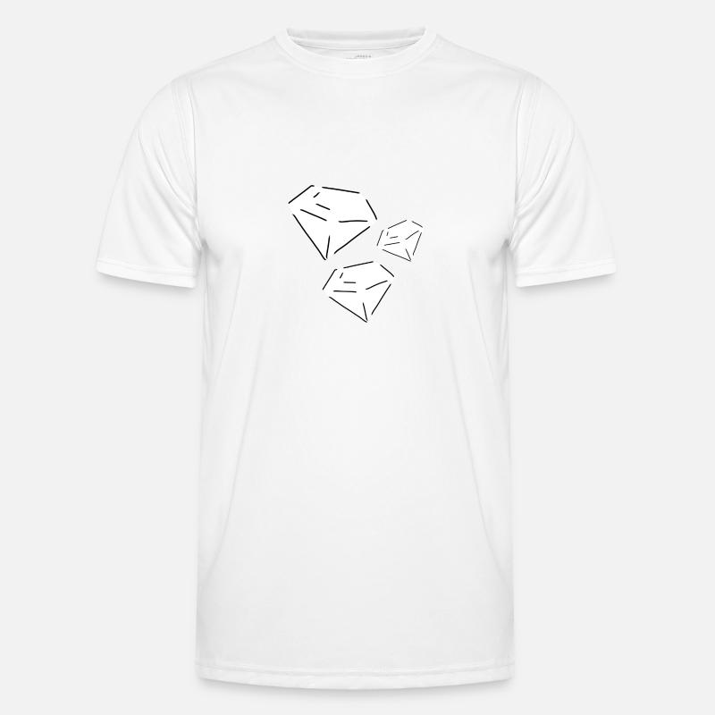 Diamonds Diamonds Shape Shape - Men's Functional T-Shirt - white