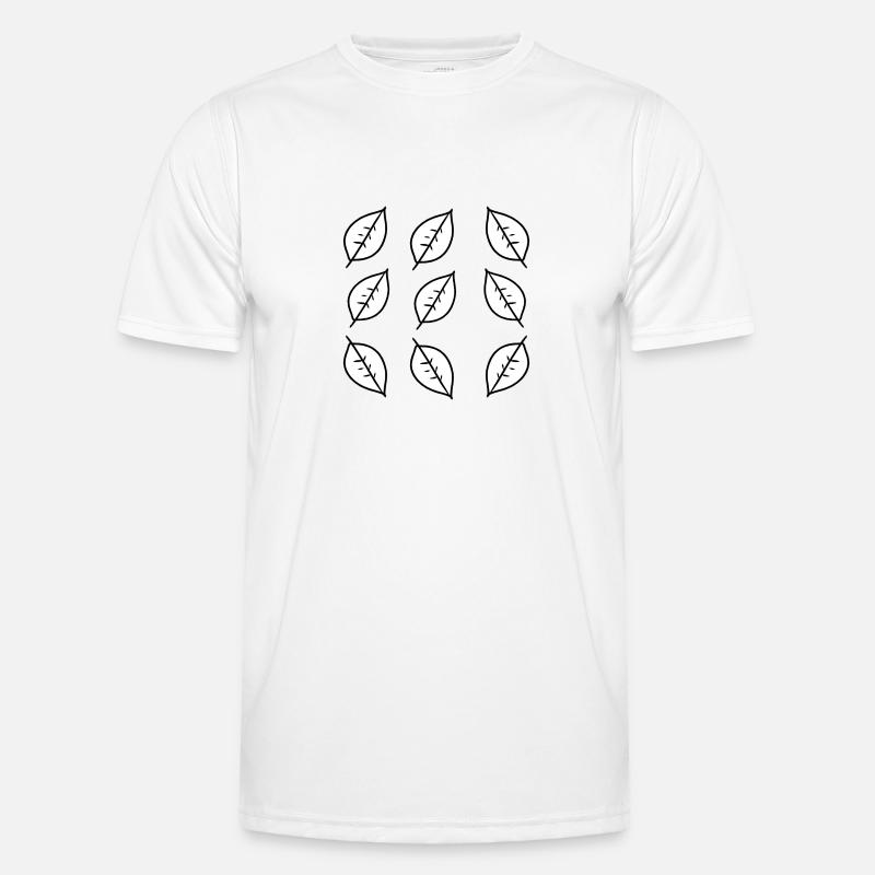 Pattern Leaf Leaves Frame Shape Nature Men's Functional T-Shirt