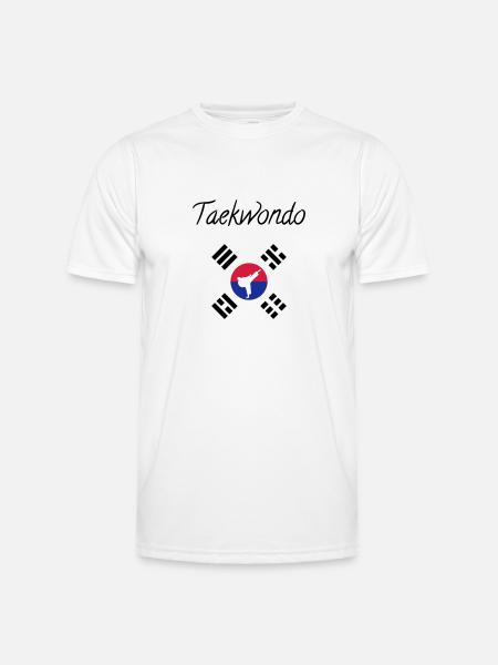 Taekwondo Taekwondoin Tae-Kwon-Do Tae Kwon Do - Funktionsshirt til herrer - hvid