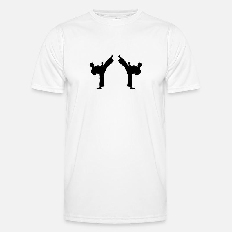 high kicks - Männer Funktions-T-Shirt - Weiß
