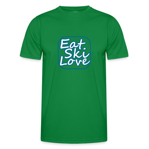 eat ski love - Functioneel T-shirt voor mannen