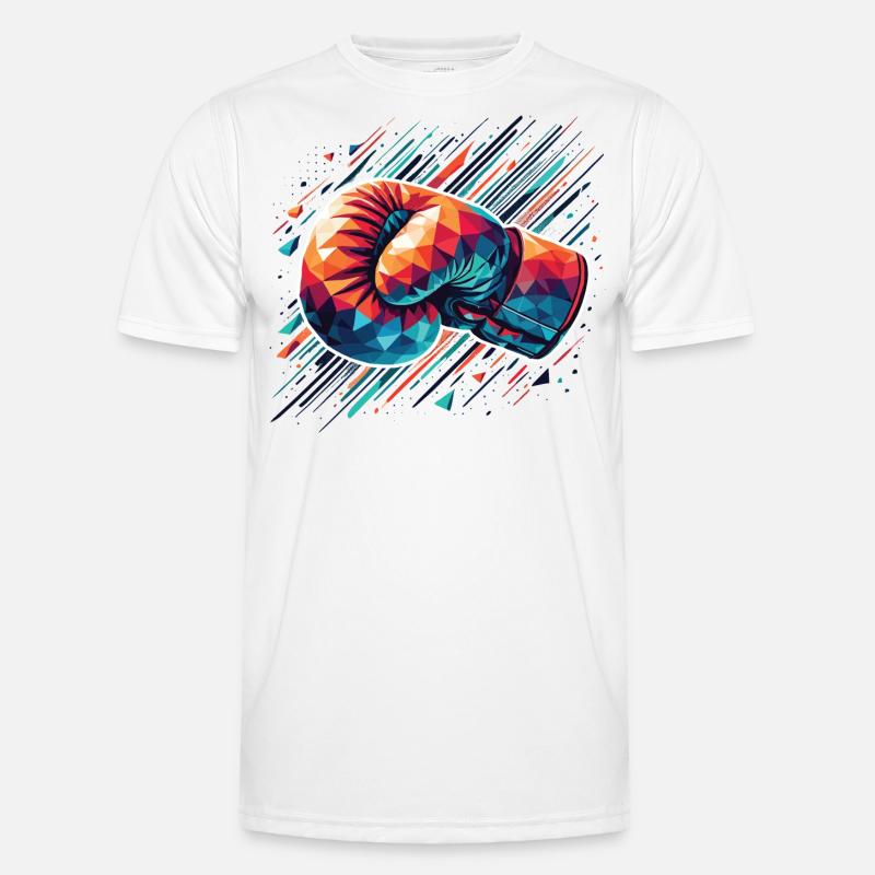 gant de boxe coloré Style Polygon T-shirt sport Homme